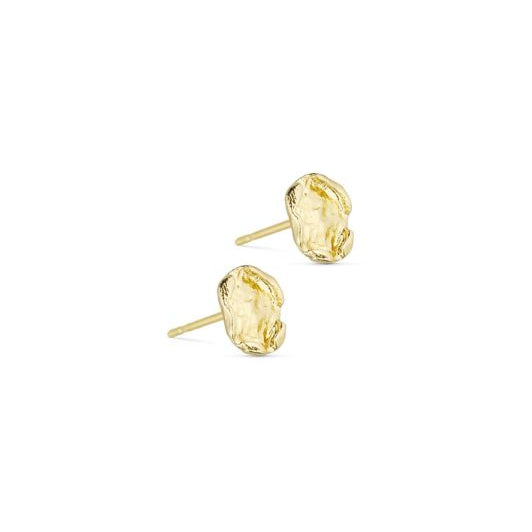 Pure by Nat I Josie øresticker børstet 24K guld
