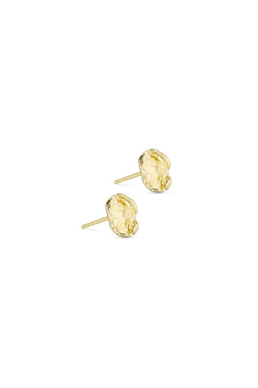Pure by Nat I Josie øresticker børstet 24K guld
