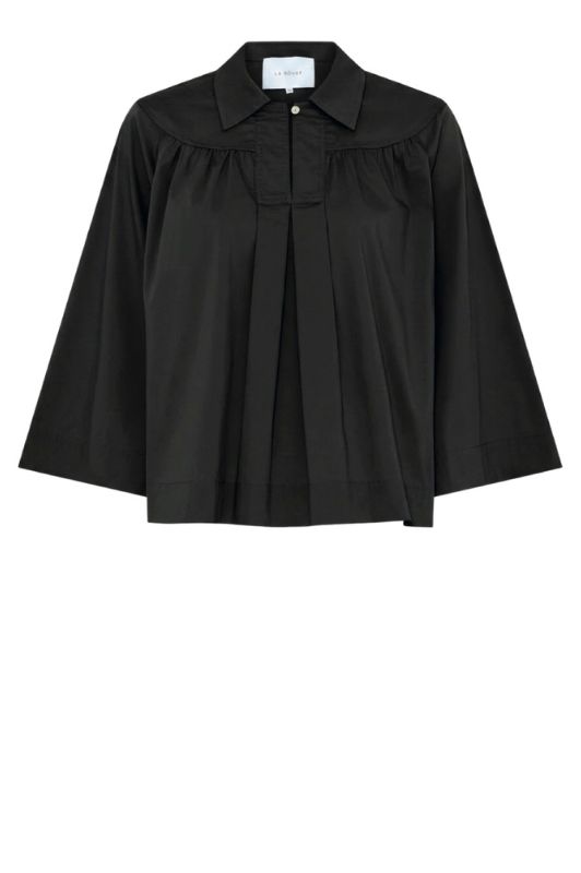 La Rouge Vilma shirt | Basic skjorte med feminint look sort