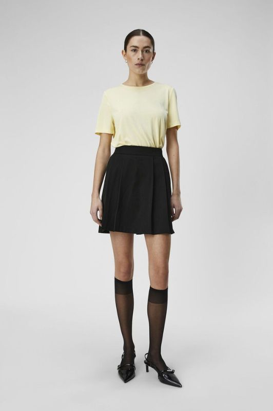 Object Annie t-shirt i gul tencel