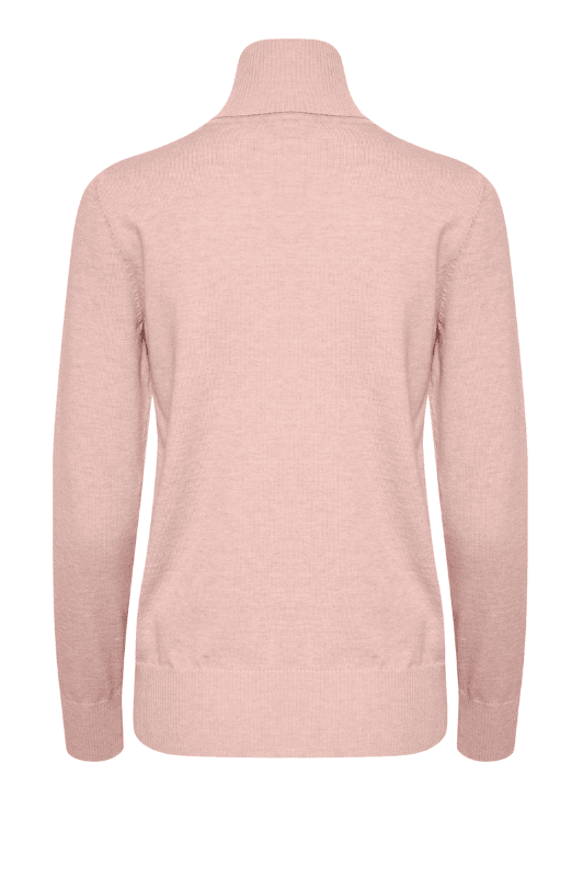 Saint Tropez Mila strik | Strikket rullekrave pullover i lyserød