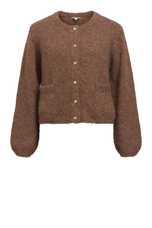 Object Saggia cardigan lys brun meleret