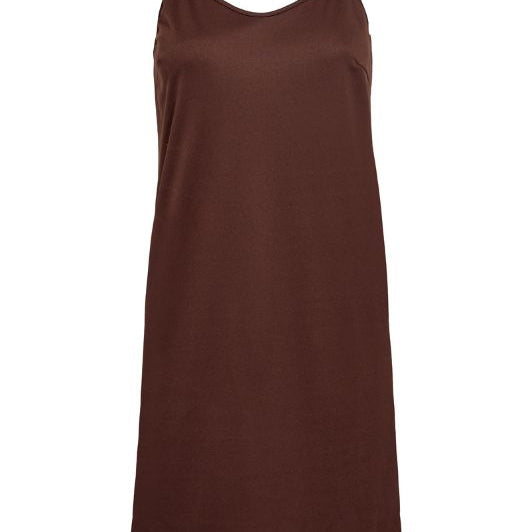 A-View slip dress I Underkjole mørkebrun