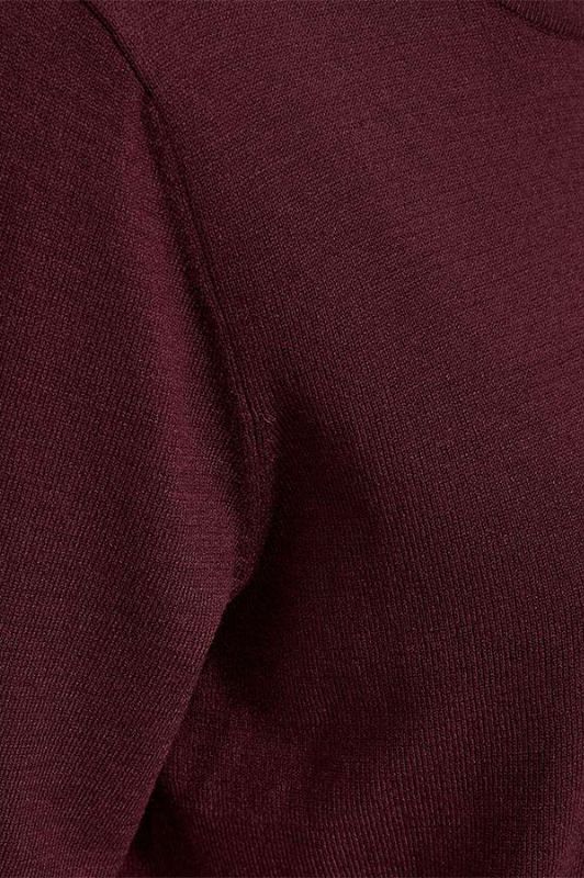 Freequent Rose pullover I Kortærmet strikbluse i bordeaux