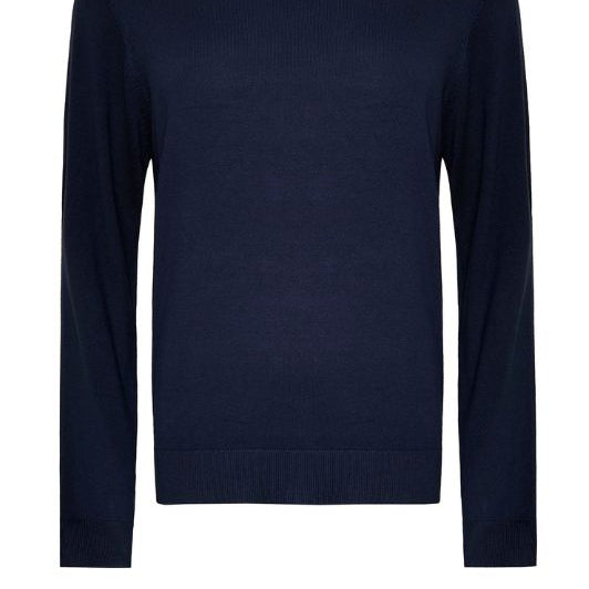 Ofelia Fri turtleneck viskose strik pullover I Navy