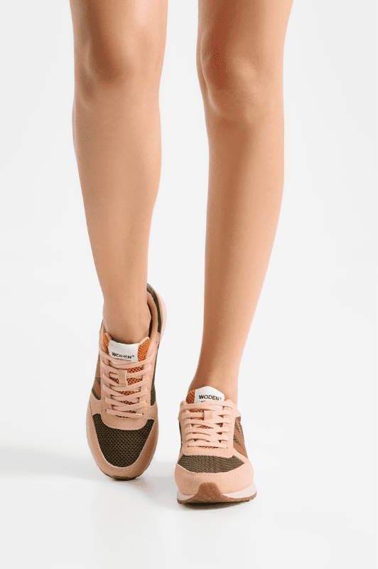 Woden Ronja Icon | Sneakers i mesh dark olive I Dresslab