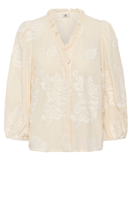 Karen By Simonsen Ermine Shirt | Cremefarvet skjorte