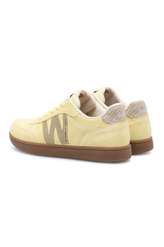 Woden Björk Leather sneakers | Hotte lysegule sneakers i ruskind