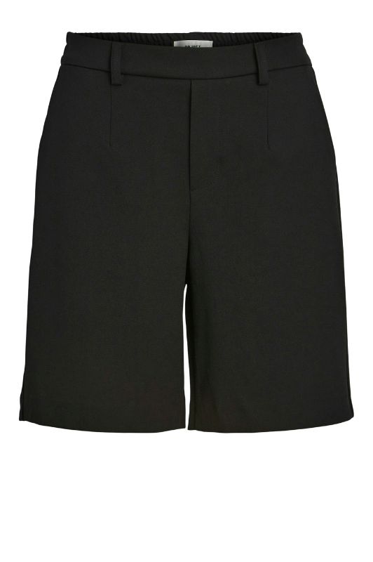 Object Lisa wide shorts med lommer i sort I Dresslab