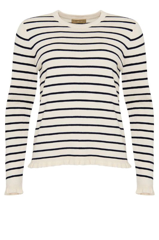 Ofelia Musa strik pullover I Stribet navy