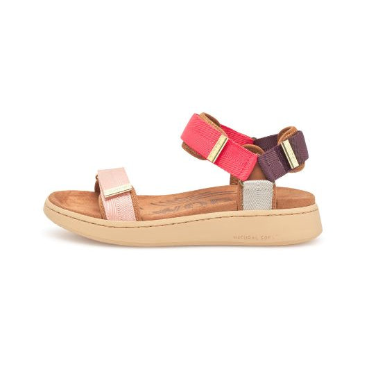 Woden Line sandal | Damesandal flame multi I Dresslab