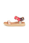 Woden Line sandal | Damesandal flame multi I Dresslab