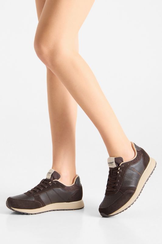 Woden Ronja mix chocolate sneakers | Dresslab