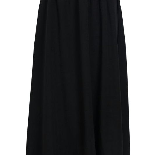 Object Fia midi skirt I Cool klassisk nederdel med lommer i sort