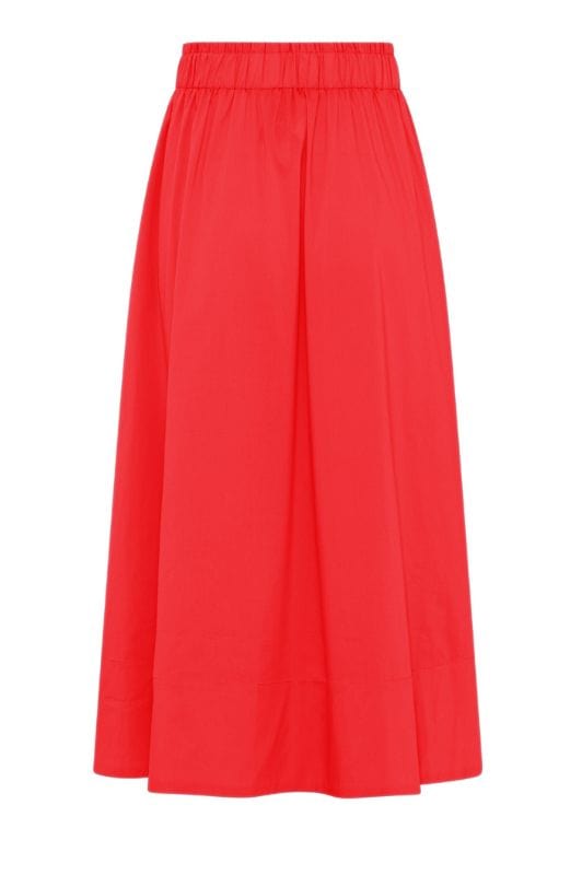 La Rouge Vilma skirt | Poplin nederdel rød