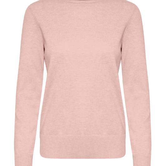 Saint Tropez Mila strik | Strikket rullekrave pullover i lyserød