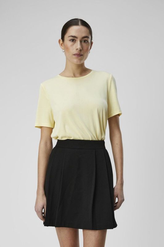 Object Annie t-shirt i gul tencel