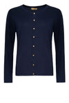 Ofelia Fri viskose strik cardigan i navy