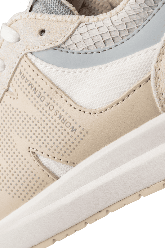 Woden Rigmor reflective sneakers | Ivory hvid