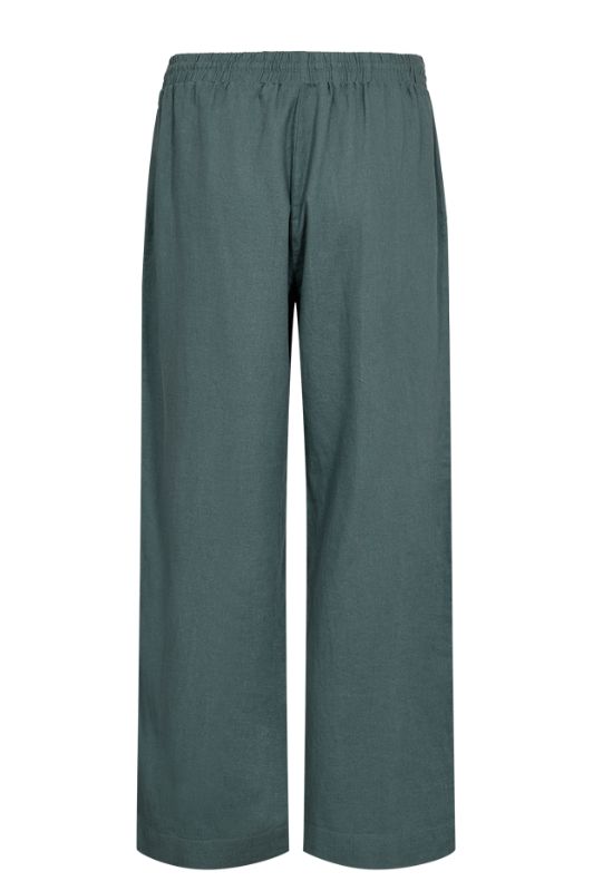 Freequent Lava ankle pant | Forestgrøn ankelbukser i hør