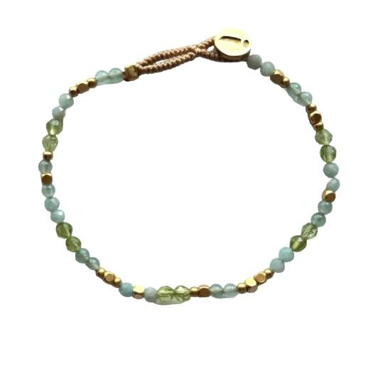 Ibu jewels armbånd I Lulu mix af turkise perler I Dresslab