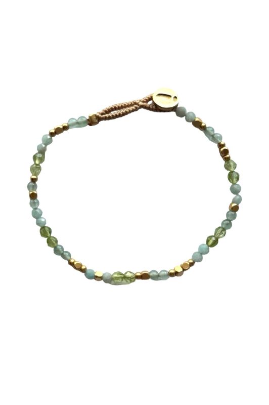Ibu jewels armbånd I Lulu mix af turkise perler I Dresslab