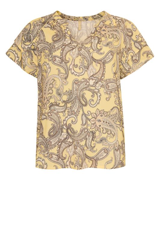 Ofelia Maja bluse gul paisley I Dresslab