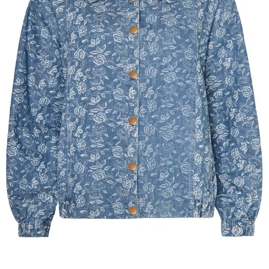 Ofelia Mali denim jakke med blomsterprint I Dresslab