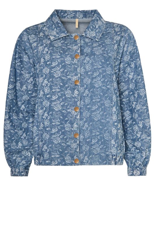 Ofelia Mali denim jakke med blomsterprint I Dresslab