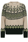 Freequent Merla strik pullover | Islænderstrik army