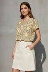 Ofelia Maja bluse gul paisley I Dresslab