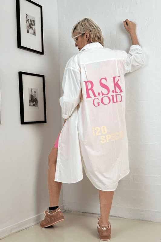 Gaspar Malmø skjortekjole | Cool kjole i hvid I Dresslab