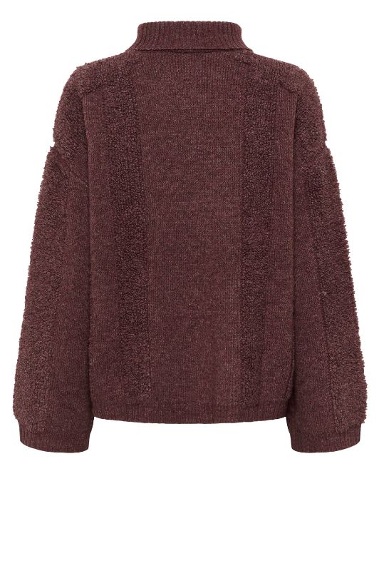 Karen by Simonsen Biancamaria | Striktrøje i bordeaux