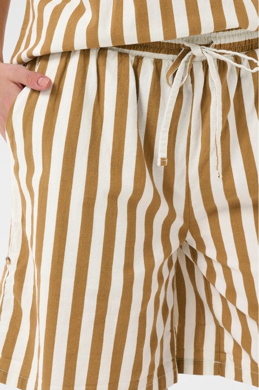 Saint Tropez Zalinda shorts | Sommershorts i brune striber