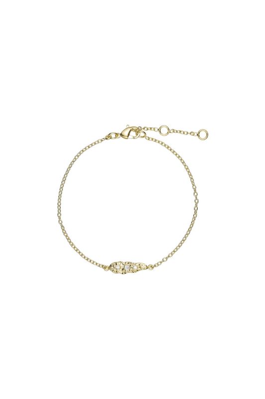 Pure by Nat I Iris armbånd i 24K guldbelagt