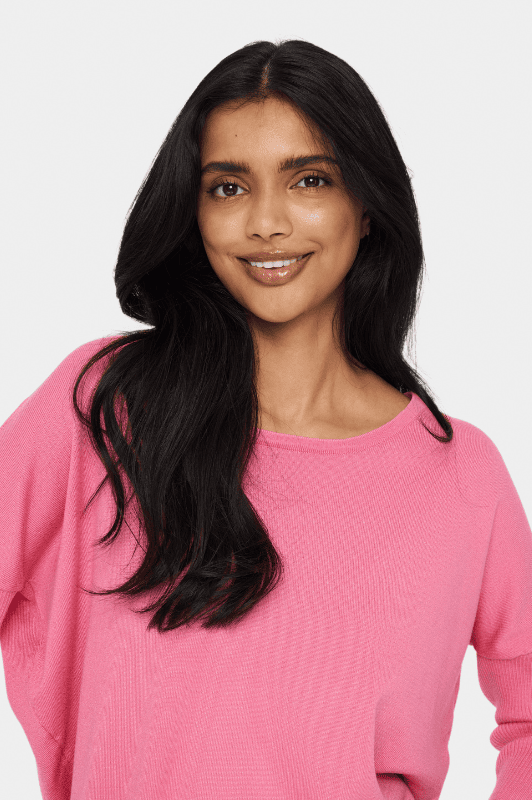 Saint Tropez Mila strik I Pullover i Pink
