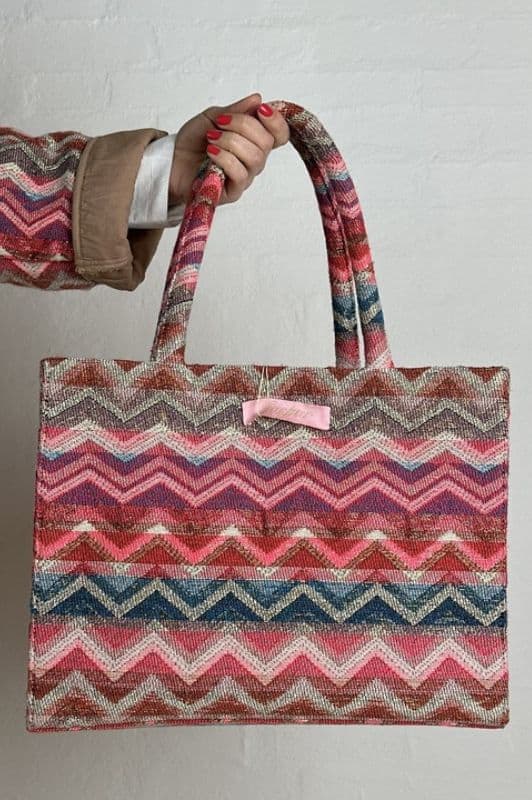 Gaspar Tote bag pink jaquard