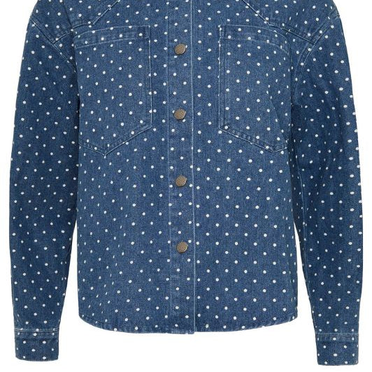 Ofelia Dana denim jakke med prikker I Dresslab