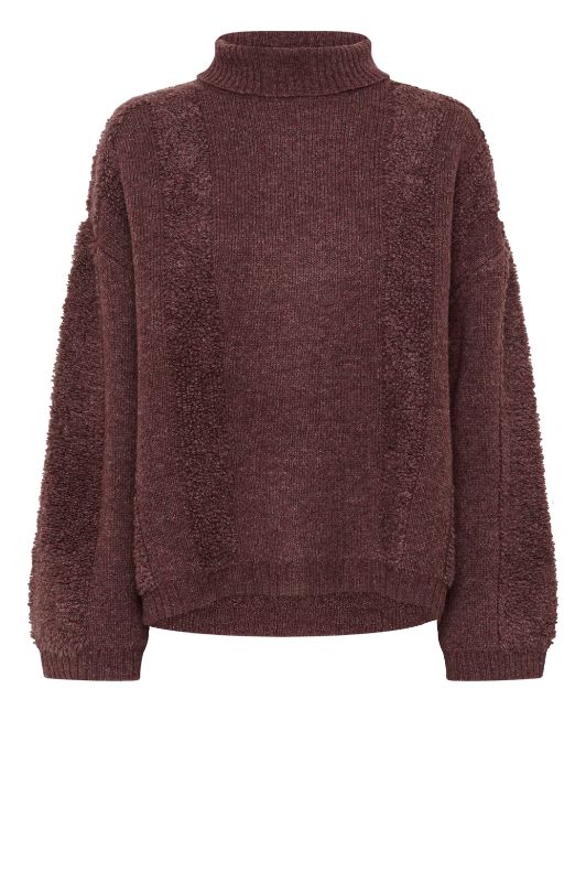 Karen by Simonsen Biancamaria | Striktrøje i bordeaux