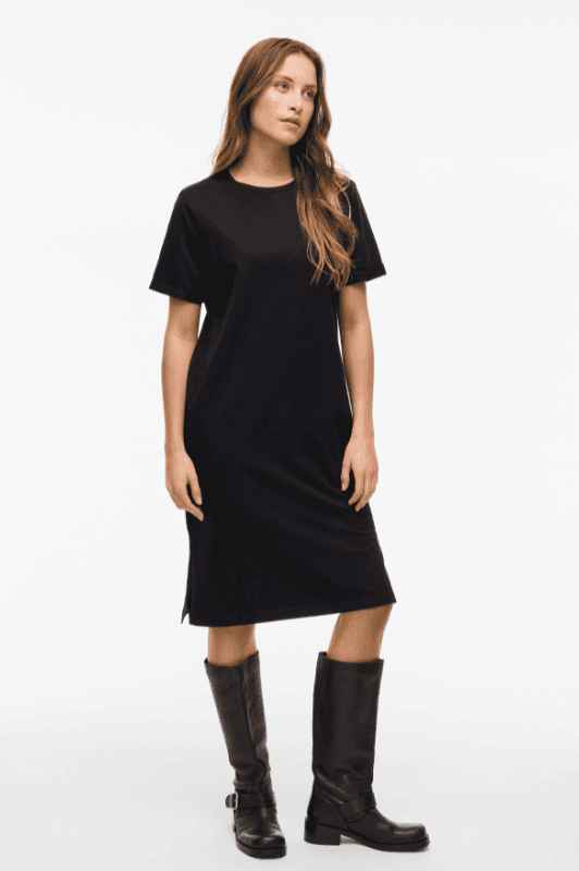 VILA Vinora dress | Sort t-shirt kjole