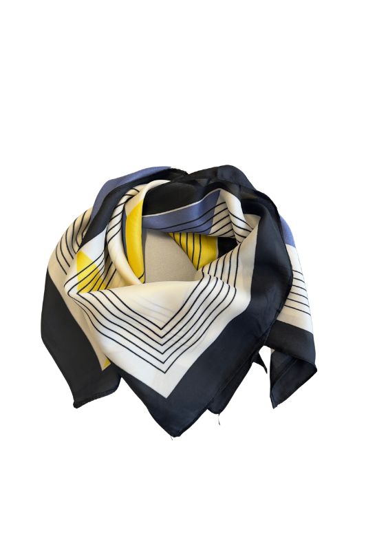 Luxzuz Bandolara scarf I Fint tørklæde med gult print