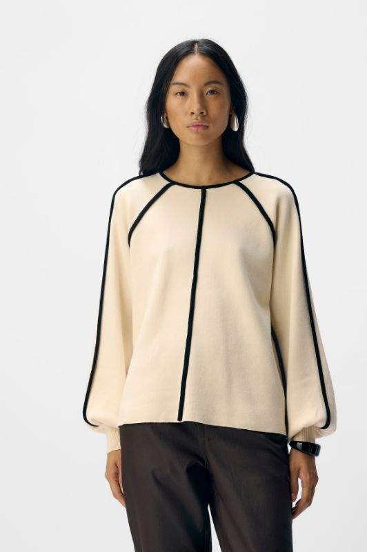 Object Reynard striktrøje creme