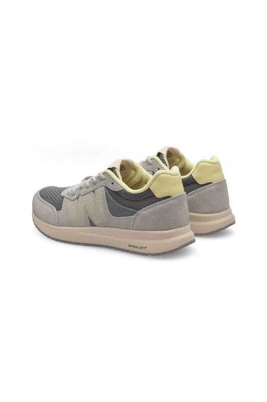Woden Rigmor open mesh leather sneakers | Sea fog