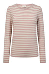 Freequent Liana bluse I Strib rosa
