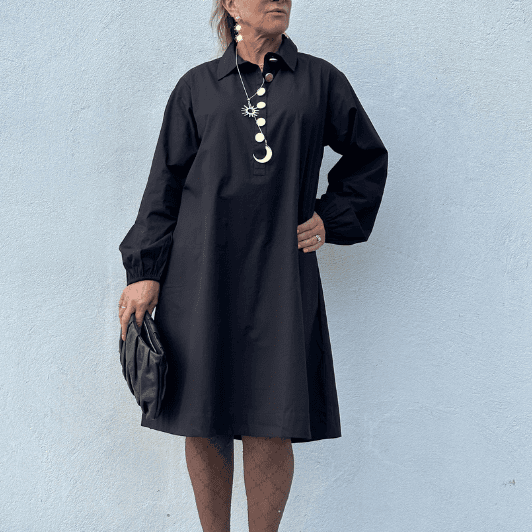 PRE ORDER Gaspar Haiti dress | A-shape sort kjole I Dresslab