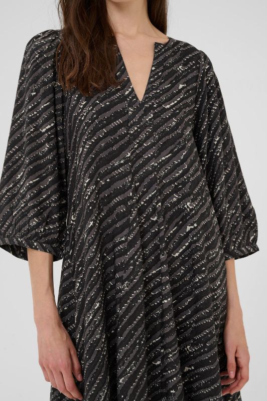 Karen By Simonsen Davina Indie Dress | Smukt print i grå nuancer