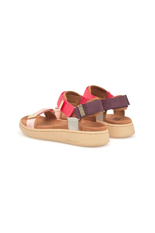 Woden Line sandal | Damesandal flame multi I Dresslab