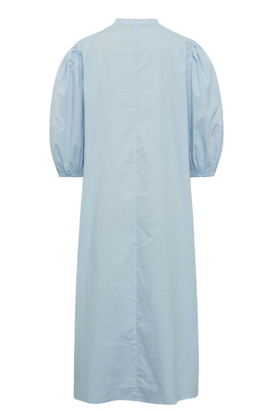 A-View Clementine dress I Lyseblå kjole med broderi I Dresslab