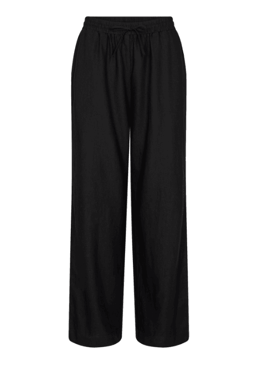 Freequent Lava pant | Sorte hørbukser