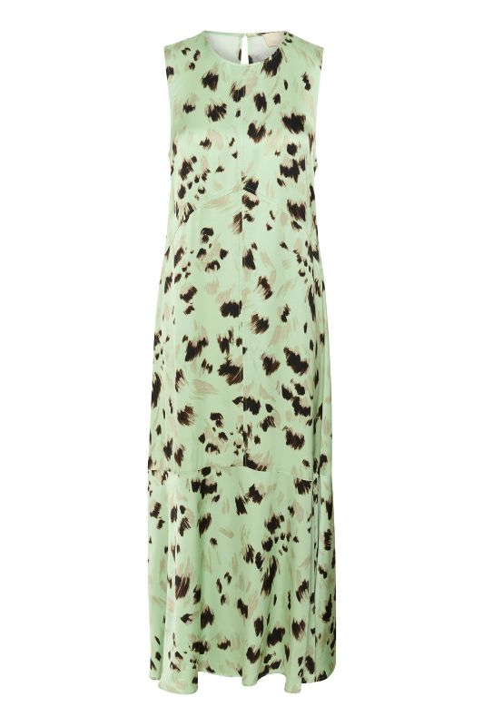 Soaked in Luxury Marcela Dress | Mint printet festkjole